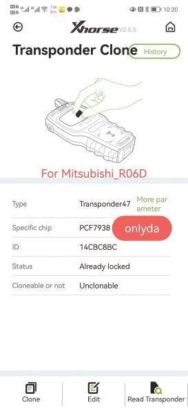For Mitsubishi 2 button keyless smart remote key  433.92MHz FSK NCF2951X / HITAG 3 / 7938 chip &47 chip FCC ID: GHR-M004  Board No: GHR-M003 the last button is empty