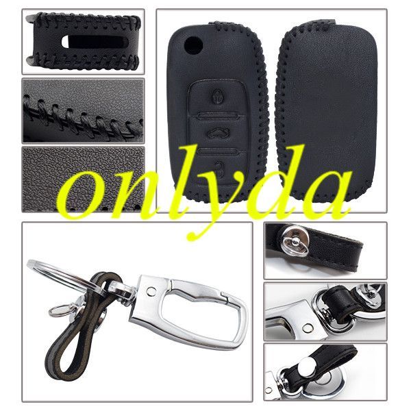 For  VW 3button key leather case PASSAT,LAVIDA, polo,SAGITAR.,GranLavida, Golf6,Santana,Superb, Yeti,Touran,Cross Lavida,  08-12Bora, JETTA.