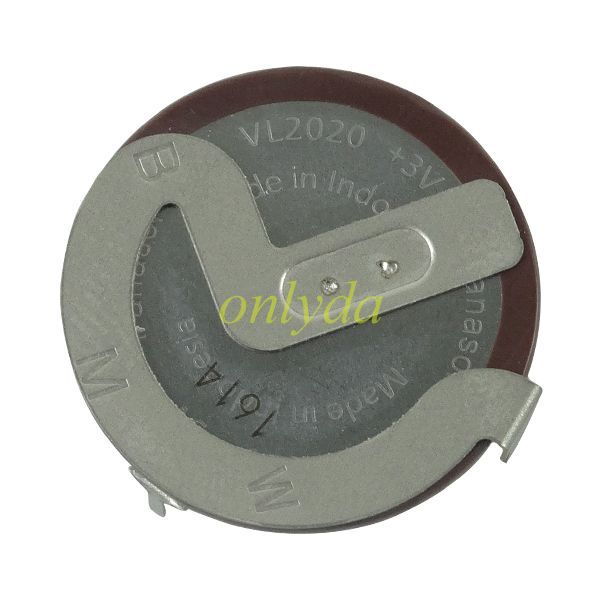 For original Panasonic brand rechargable battery VL 2020 Model, 3V. 90°