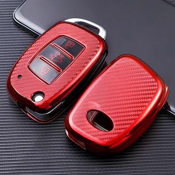 For Hyundai ix35 ix25 3 button  TPU protective key case,please choose the color