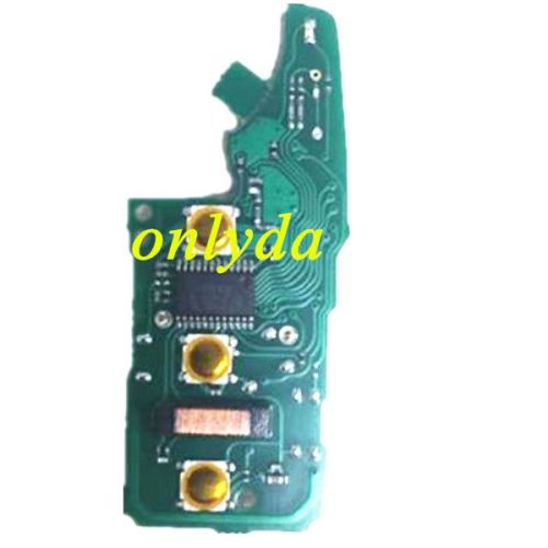 3 button remote keyless-go for 2008-2015 Jetta Tiguan Polo with  ASK 434mhz  chip： ID48  Part Number : 5KO-959-753-AG /5KO-837-202AJ