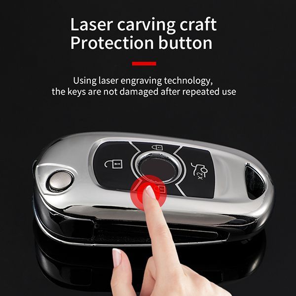 For Buick Chevrolet 4 button TPU protective key case, please choose  the color