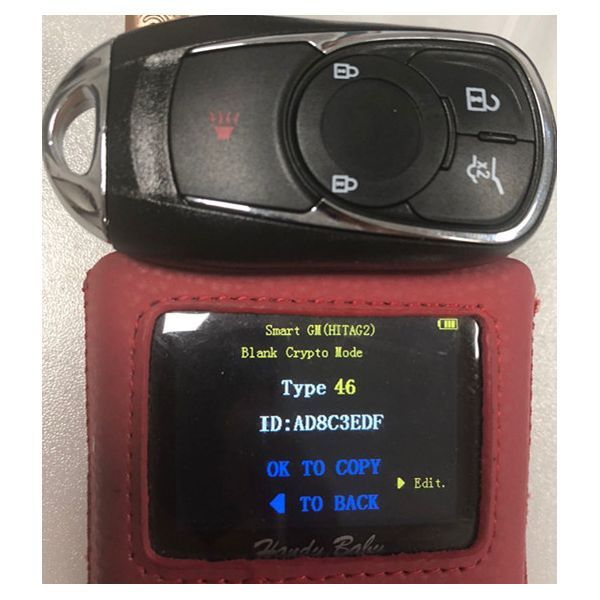 For Buick Keyless Smart 3+1 button remote key with PCF7952E chip- 314.9mhz ASK model Buick Envision、 Verano year after 2015