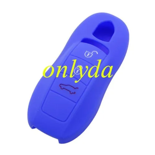 Porsche 3 button silicon case (Black,Blue ,Red. Please choose the color)
