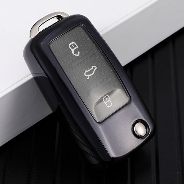 For VW TPU protective key case  black or red color, please choose
