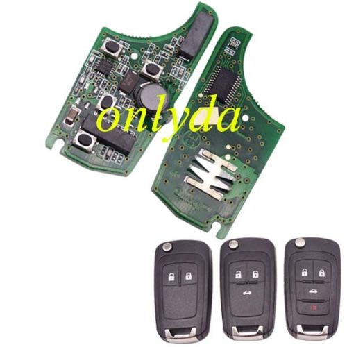 For Buick smart Keyless remote key  with 7952 chip.key with 315MHZ/ 433MHZ Switchable frequency 2;3;3+1button key, please choose which key shell in your need