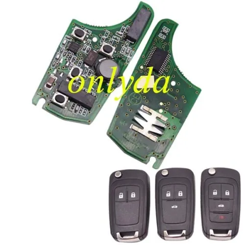For Buick smart Keyless remote key  with 7952 chip.key with 315MHZ/ 433MHZ Switchable frequency 2;3;3+1button key, please choose which key shell in your need