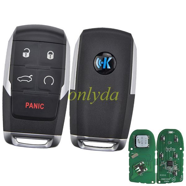 KEYDIY Remote key 5 button ZB18 smart key for KD-X2 and KD MAX