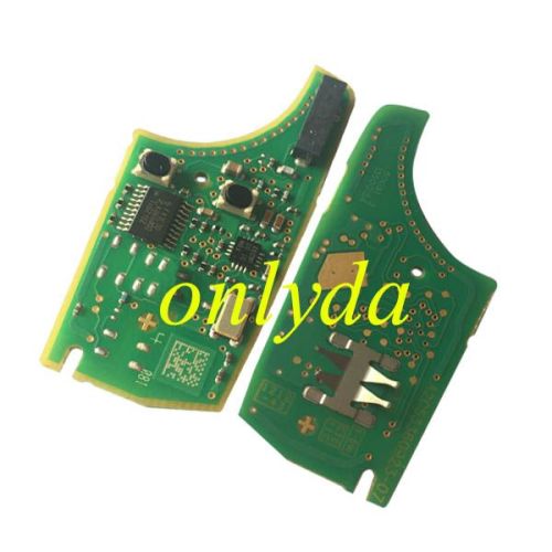 For  Vauxhall 2 button Remote Key key with 434mhz  5WK50079 95507070 chip GM(HITA G2) , original PCB+aftermarket key shell