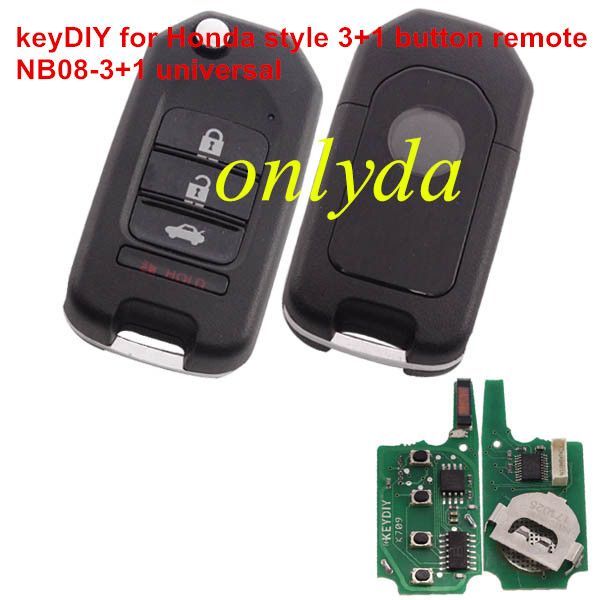 Honda style 4 buttonkeyDIY remote NB10-4 Multifunction 5Models in 1 Model NB-ATT-36 NB-ATT-KLSL NB-ATT-46 NB-ETT-GM NB-XTT-47 for KDX2 and KD MAX to produce any model remote