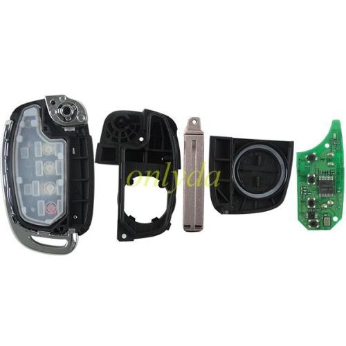 Original Hyundai 3+1 button remote key with 434mhz MP14P-22 95430D9000 J092B
