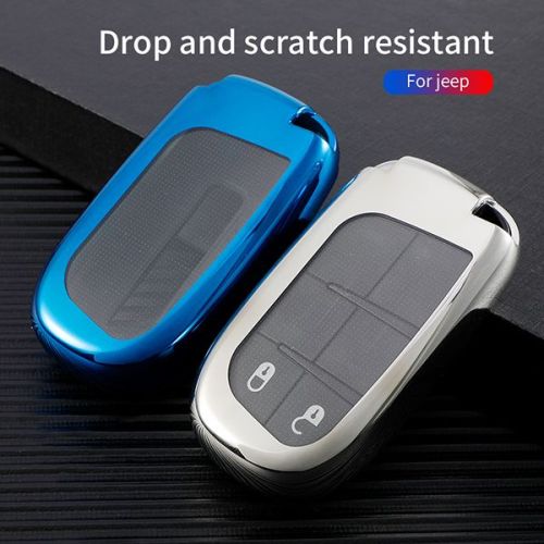 For Chrysler Jeep , Dodge TPU protective key case  black or red color, please choose