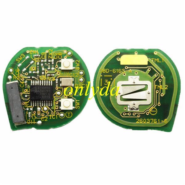 For  2 button remote key with PCF7961X(Hitag3)