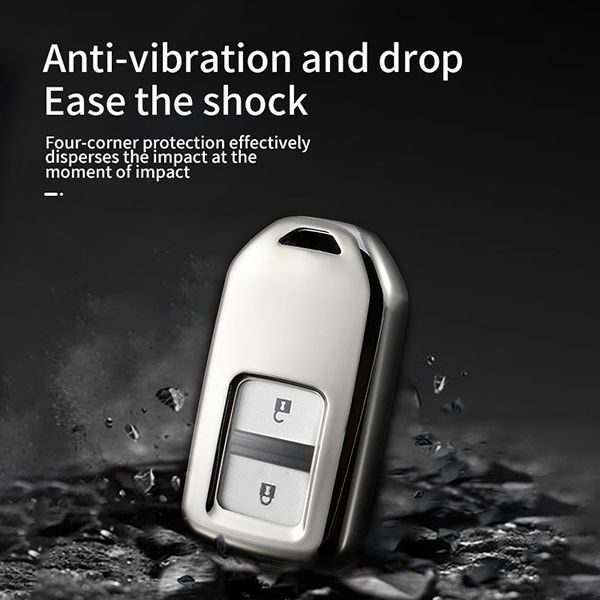 For Honda TPU protective key case  black or red color, please choose
