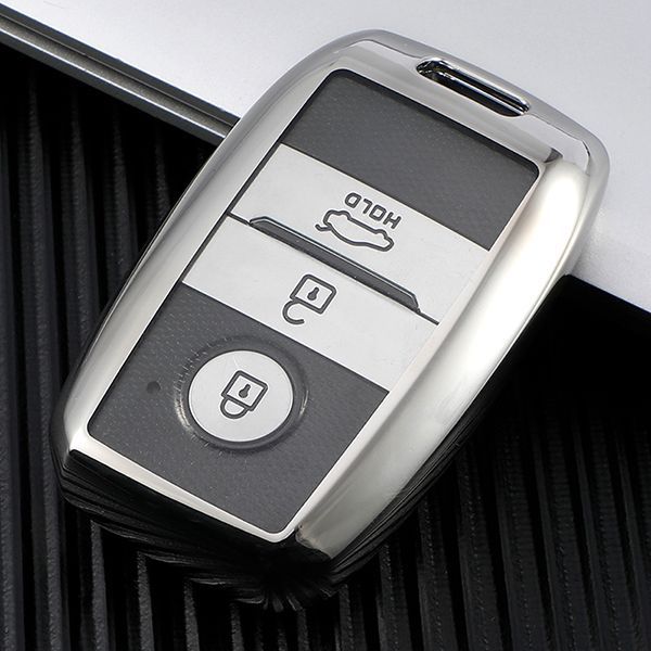 For KIA TPU protective key case  black or red color, please choose
