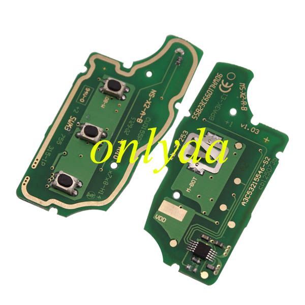 For Nissan 3B modified  remote  315mhz/433mhz electronic wave modle