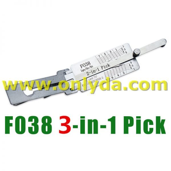 Ford FO38 Ign/Dr/Bt 3 In 1  lock pick and decoder   genuine ! used for Ford Lincoln Mazda Nissan