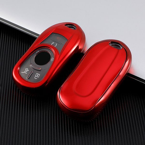 For Buick Chevrolet TPU protective key case  black or red color, please choose