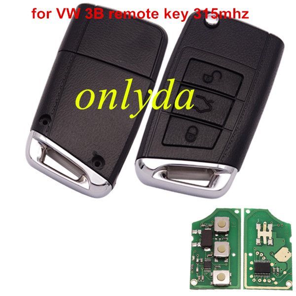 For VW 3 button remote key with 315mhz