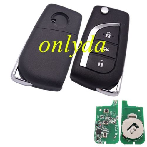 for Toyota style face to face remote 3 button with 315mhz / 434mhz