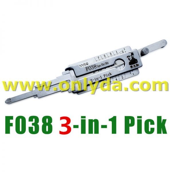 Ford FO38 Ign/Dr/Bt 3 In 1  lock pick and decoder   genuine ! used for Ford Lincoln Mazda Nissan
