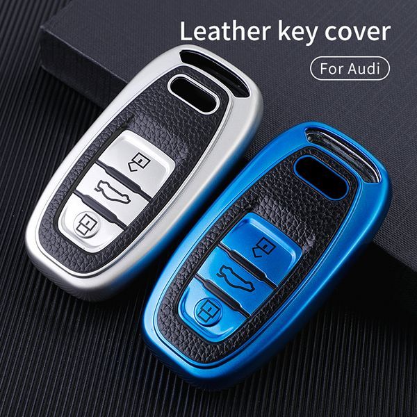 For Audi A4L A6L Q5 3button TPU protective key case,please choose the color