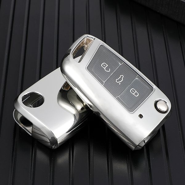 For Passat  TPU protective key case black or red color, please choose