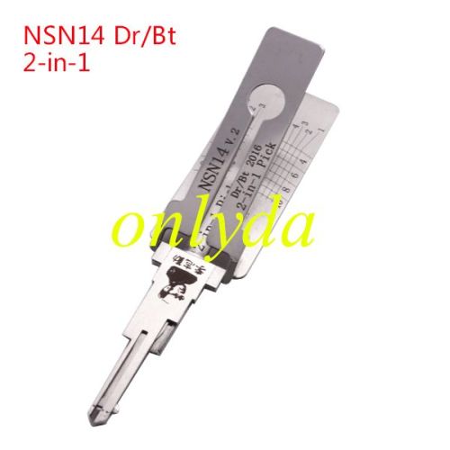 For Nissan and buick NSN14decoder and lockpick combination  genuine !  used for Nissan Teana, Tiida, sunlight, Sylphy, X-Trail, Qashqai, Infiniti