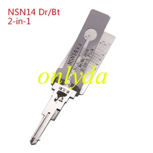 For Nissan and buick NSN14decoder and lockpick combination  genuine !  used for Nissan Teana, Tiida, sunlight, Sylphy, X-Trail, Qashqai, Infiniti