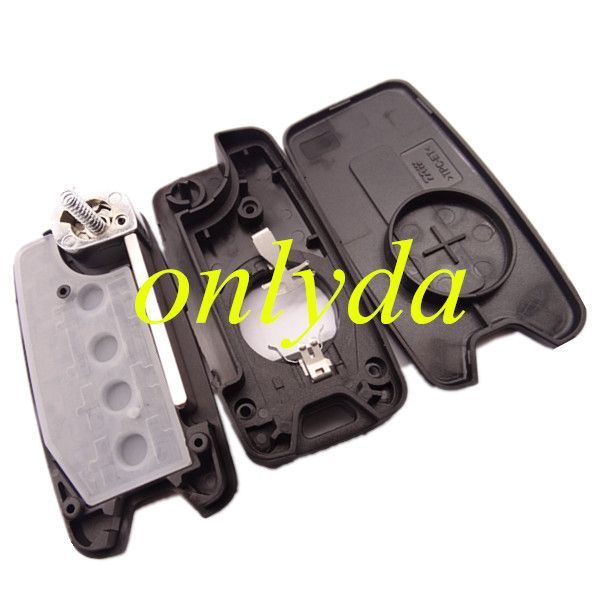 For Chrysler 2+1/3+1/4 button flip remote key 434mhz with  NCF2960M / HITAG AES / 4A  chip with   For Jeep Wrangler 2017 FCC ID: RX2RKEL9 ANATEL: 4371-14-2754,  original PCB +aftermarket key shell ,Pls choose button