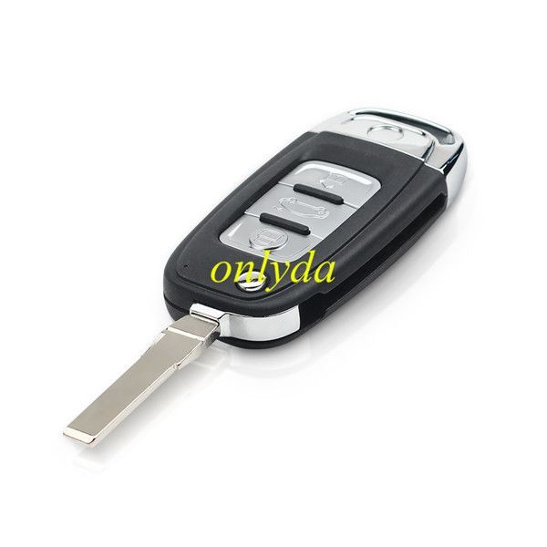 For VW 3 button modified remote key blank with HU66 blade
