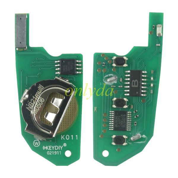 KeyDIY 3 button remote key  NB21-3Multifunction for KDX2 and KD MAX to produce any model remote