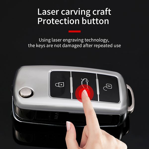 For VW 3 button TPU protective key case please choose the color
