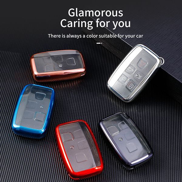 For Landrover Jaguar TPU protective key case black or red color, please choose