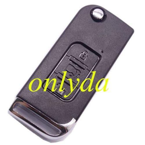 3 button flip remote key blank