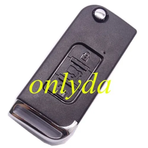 3 button flip remote key blank