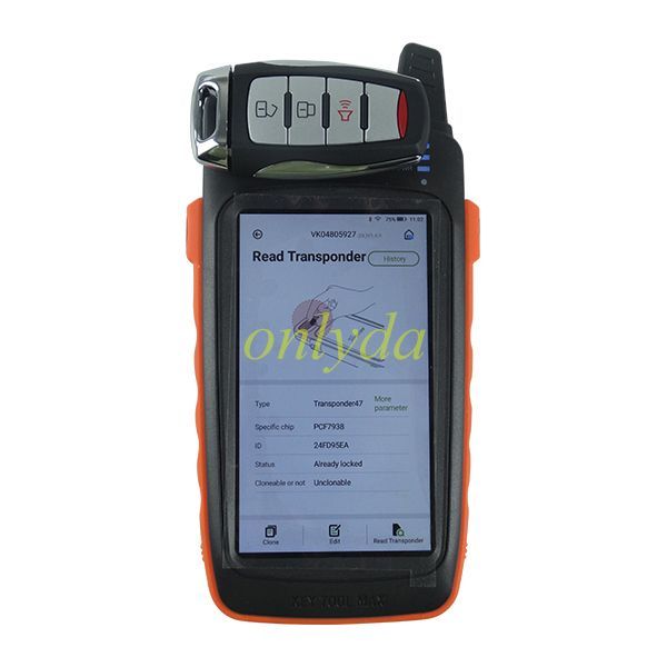 For Great Wall POE 3 button remote key with  FSK with 434MHZ, with Type 47 Plus transponder chip
