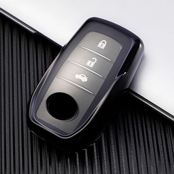 For Toyota TPU protective key case  black or red color, please choose