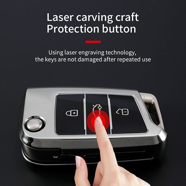For VW 3 button TPU protective key case please choose the color