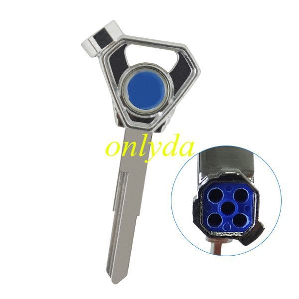 For yamaha motorcycle transponder key blank with right blade
