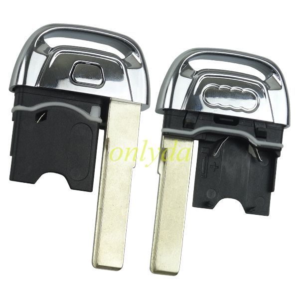For Audi 3 button remote key shell with blade with logo