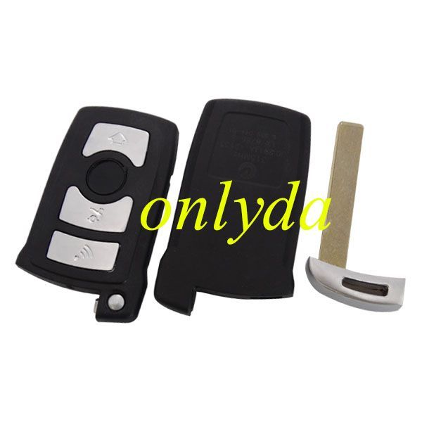 For Bmw 7 series remote key case  with emergency blade, 2 PARTS