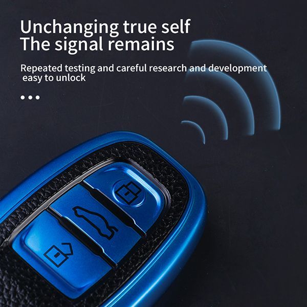 For Audi A4L A6L Q5 3button TPU protective key case,please choose the color