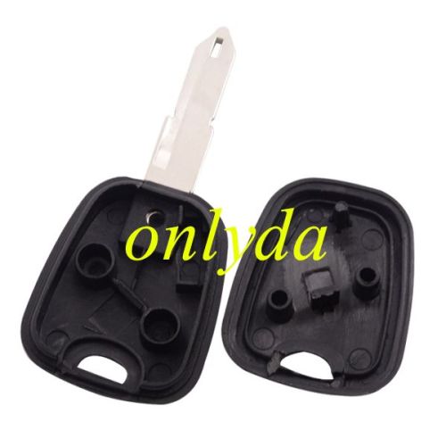For  Peugeot transponder key shell with badge, blade NE73