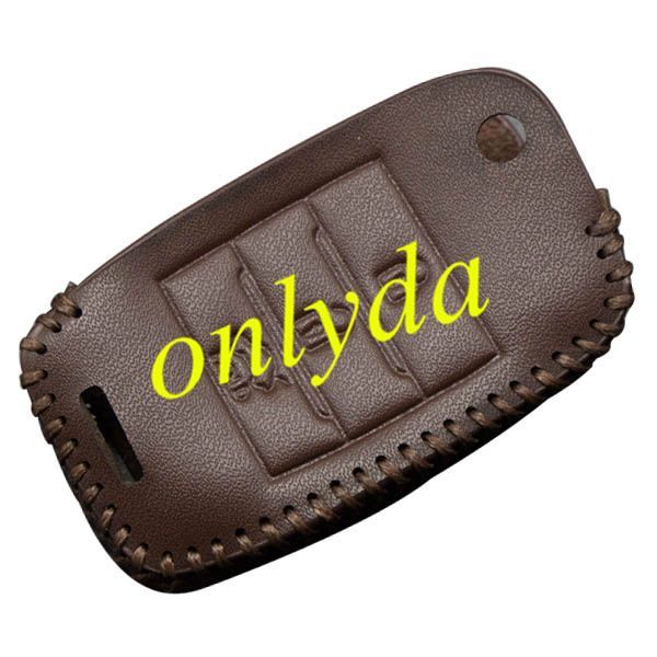 For Kia 3button key leather case fo K4.