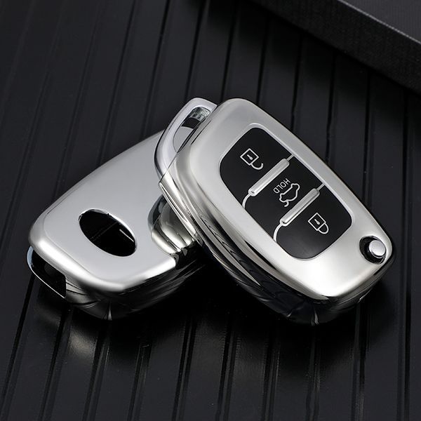 For Hyundai IX25 IX35 3 button  TPU protective key case,please choose the color
