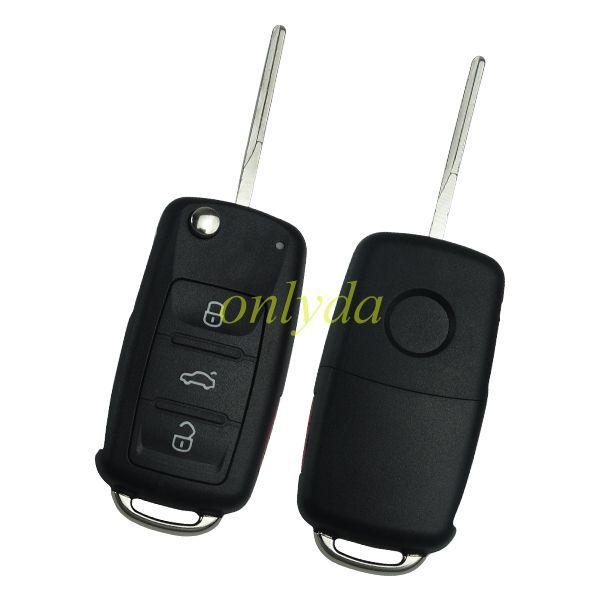 For VW 3 +1button remote key  with ID48 chip315mhz /434mhz Model Number is 5K0-837-202AD Switchable frequency