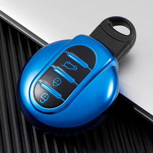 For BMW MINI cooper R55/R56/R60 3 button TPU protecive key case ,please choose the color