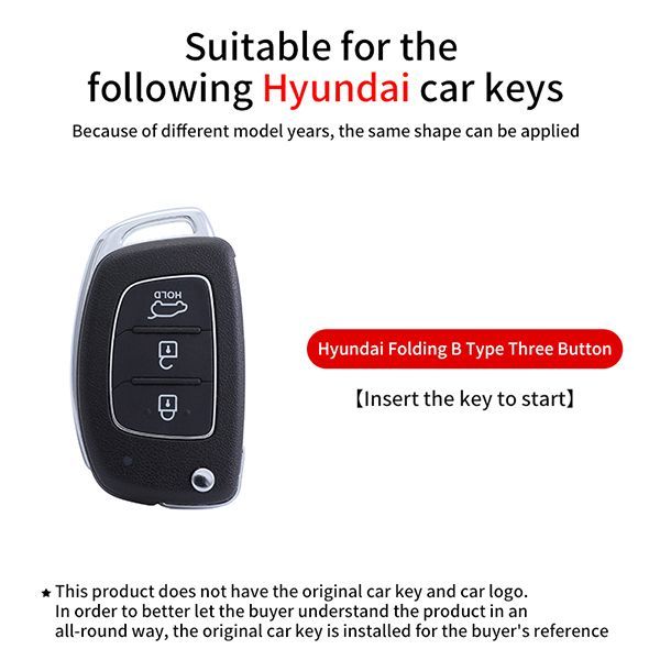 For Hyundai IX25 IX35 3 button  TPU protective key case,please choose the color