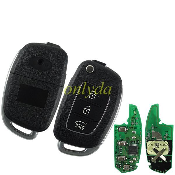 Original Hyundai 3 button remote key with 434mhz MP14B-14 95430C9500 G056A